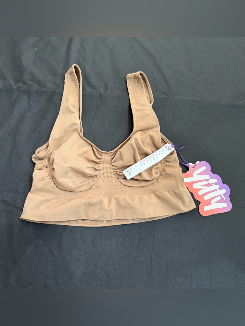 YITTY Seamless Light Brown Wireless Bralette
